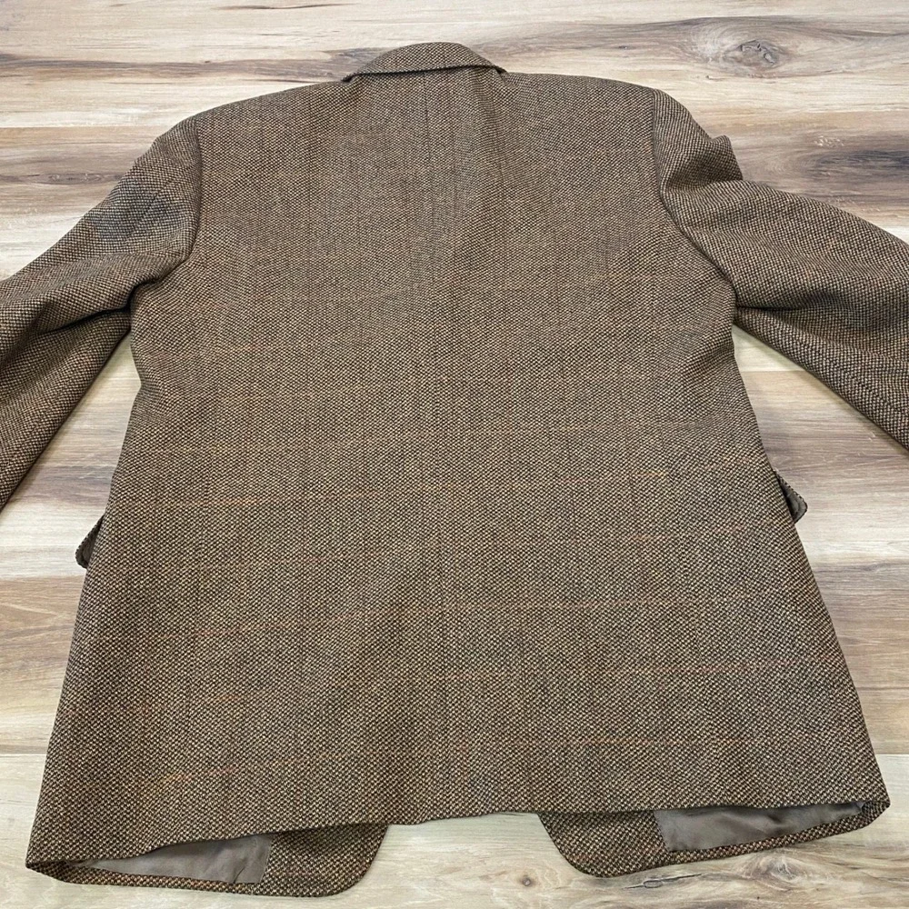 Canali Proposta Sport Coat US 46R Wool Cashmere Glen Plaid Blazer 3 Roll 2 Italy